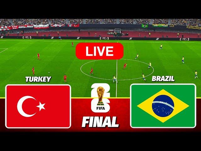 TURKEY vs BRAZIL - FIFA World Cup 2026 FINAL || Live Football Match | PES 21