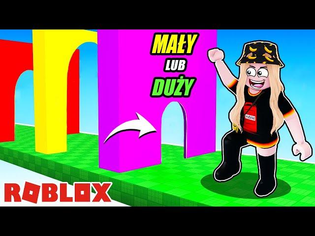 DUŻA vs MAŁA w ROBLOX! 