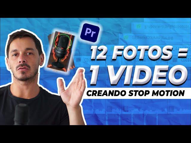 ️ ¿Cómo HACER un VIDEO CREATIVO solo con FOTOS ? CREANDO un STOP MOTION ️ - Premiere PRO 2024