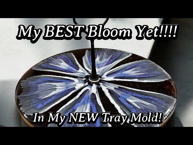 #696 My BEST Resin Bloom Yet! Using My New 9" Tray Mold Calla Lily Style!