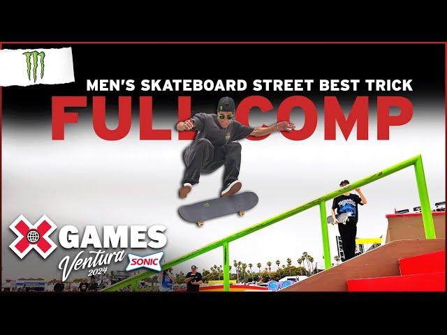 Monster Energy Men’s Skateboard Street Best Trick: FULL COMPETITION | X Games Ventura 2024