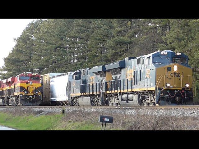 [1p] Chaotic Operations and 8 Trains, CSX Railfanning Winder - Comer GA, 01/15/2016 ©mbmars01