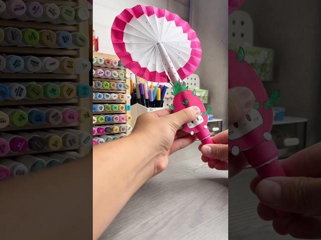 DIY Paper fan🪭  #papercraft #cutecrafts #carft #crafts #diy #thingstodo #cute