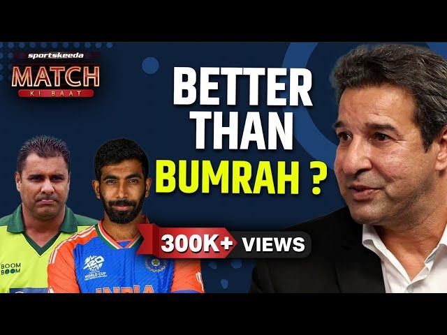 "Better than Jasprit Bumrah?" - Wasim Akram on Waqar Younis