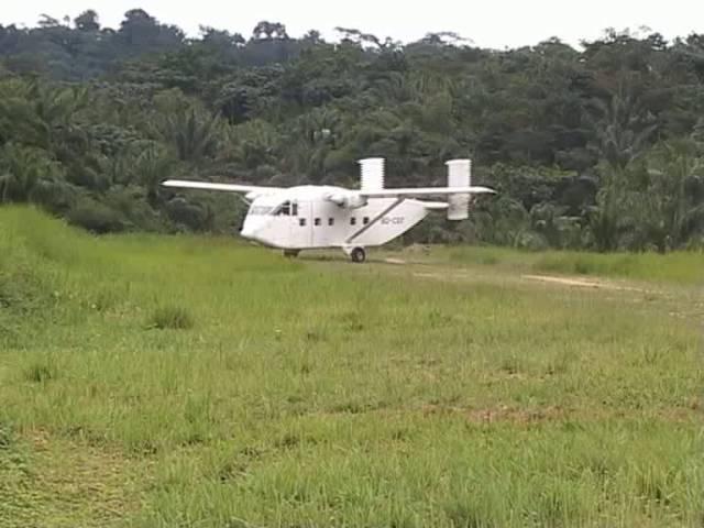 Swala Aviation - SHORT SKYVAN SC7 Landing at Nzovu (DRC)