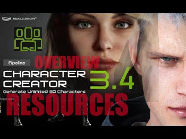 Character Creator 3.4 OVERVIEW | 5GB RESOURCES PACK