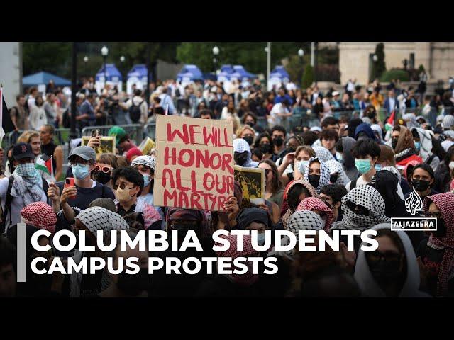 Columbia students sue university over suspensions amid campus protests