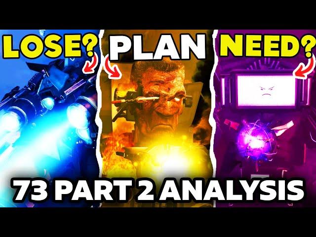 TITANS NEED G MAN & LOSE?!  -  SKIBIDI TOILET 73 Part 2 ALL Easter Egg Analysis Theory