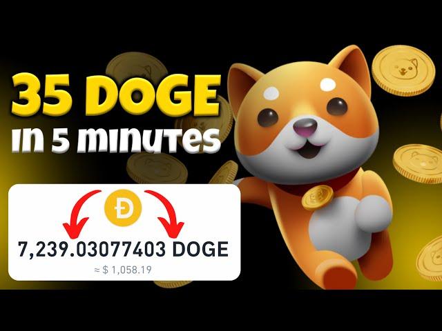  Claim 35 Dogecoin Every 5 Minutes | DOGECOIN Earning Site  | 2024 | Dyno Airdrop