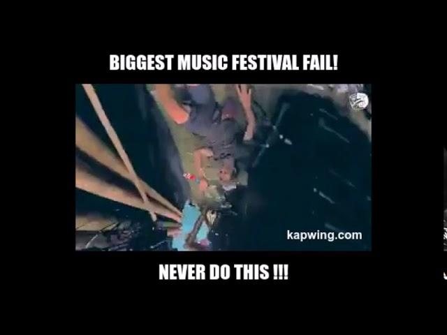 Biggest Music Festival Fail EVER! Never do this!!! [Fail 2018] [EKM.CO]