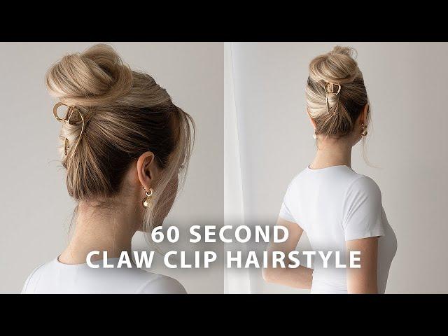 Claw Clip Hair Tutorial ️ Easy Updo for Long Hair - Medium Hair