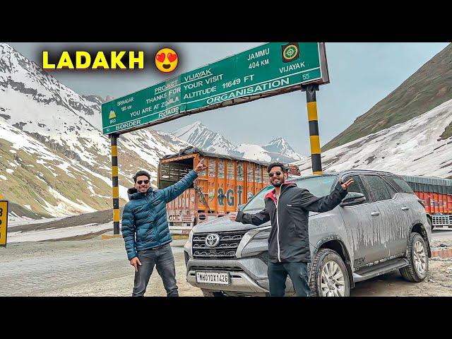 Fortuner Pe Ladakh Enter Kar Liya Zoji La Pass Se Aur Snowfall Shuru Ho Gayi 