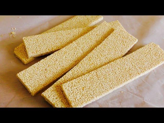 Sesame seed snaps  | Three Ingredients Sesame Seed Snack |  کنجد