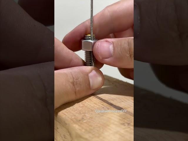 How to attach a wire to the bolt #shorts