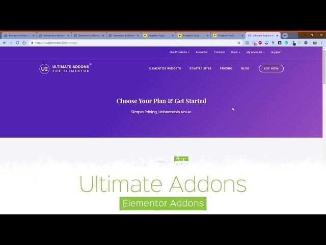 Ultimate Addons Review - Elementor Addon Speed Comparison