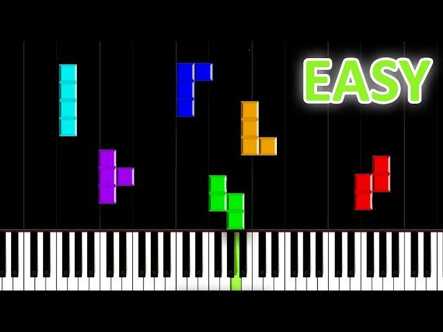 TETRIS Theme - Easy Piano Tutorial