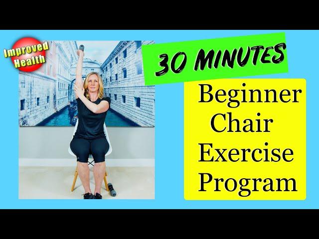 AT HOME Chair Exercises for Seniors/Older Adults/Beginners