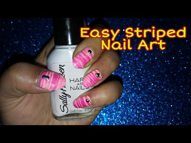 Easy Striped nail Art || Syeda Oishi