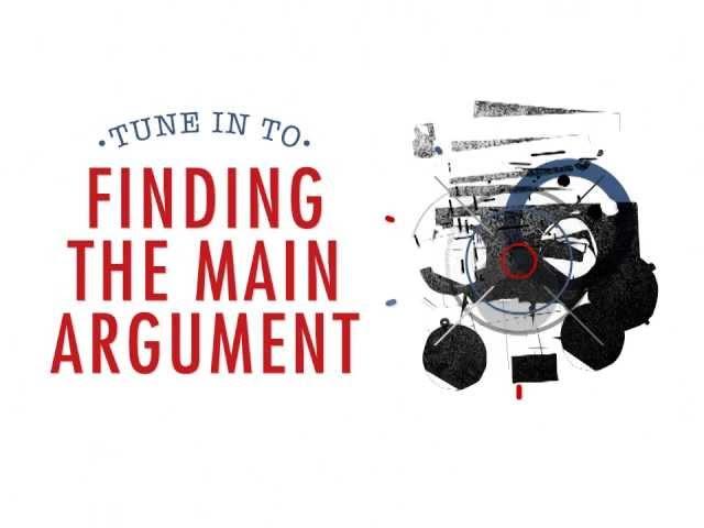 Finding the Main Argument in Academic Writing