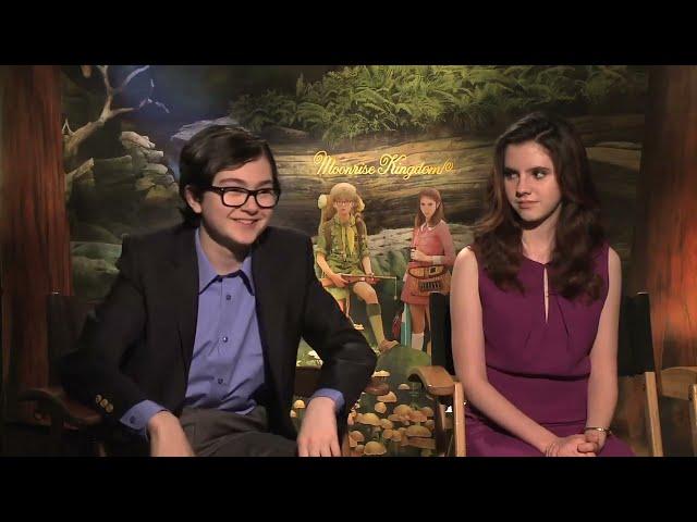 Wes Anderson, Bob Balaban, Kara Hayward and Jared Gilman - Moonrise Kingdom Movie Interviews