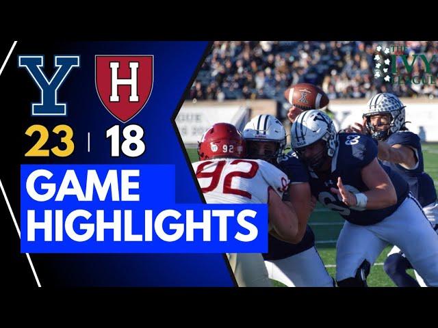 Yale vs Harvard 2023 Game Highlights | Battle For Ivy League Championship | “The Game”