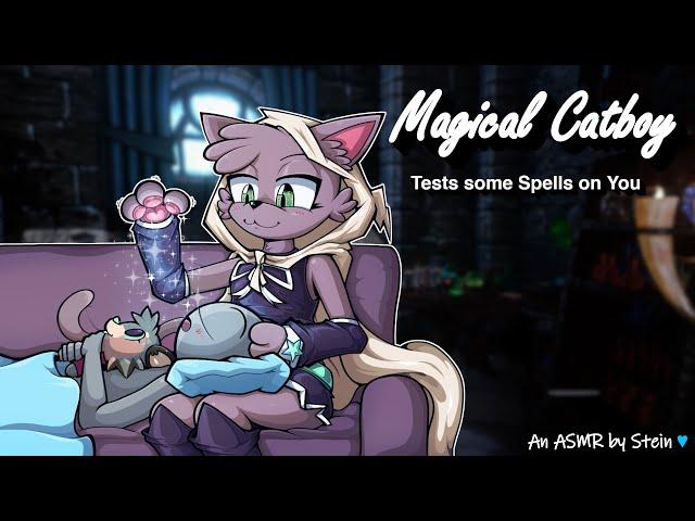 ASMR | Magical Catboy Tests some Spells on You [Sniffing] [Finger Fluttering] [Whispers]