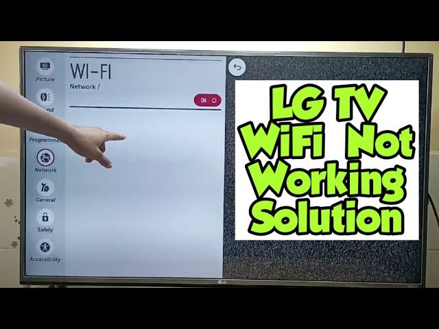 LG Smart TV WiFi Not Working Problem Solved