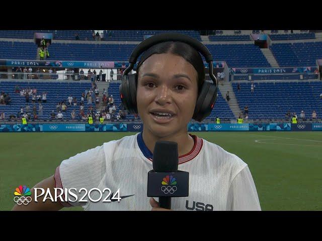 Sophia Smith after winning goal: 'I don't remember anything that just happened' | Paris Olympics