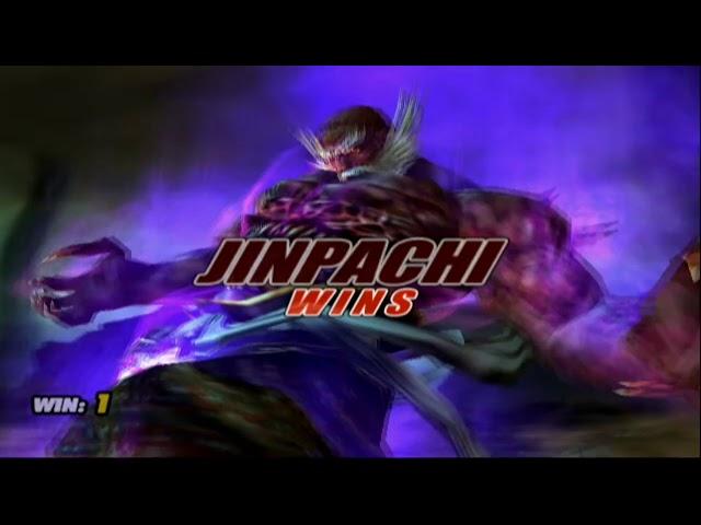 Tekken 5 (PS2 HD) Jinpachi Mishima intro and win poses