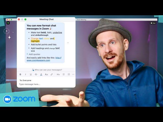 Format Chat Messages in Zoom #zoomtutorial