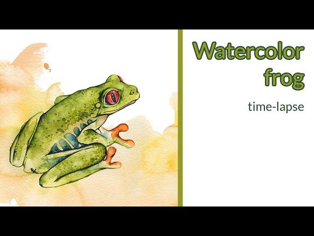 Frog Watercolor Timelapse