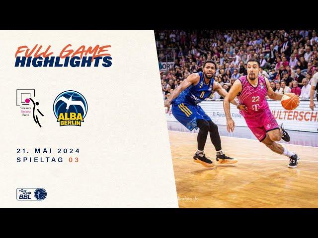 Telekom Baskets Bonn vs. ALBA BERLIN - Game Highlights - Viertelfinale Spiel 3