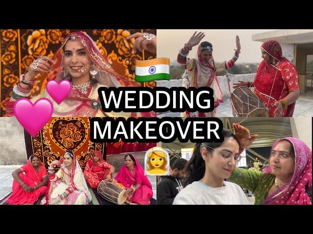 ‍️I BECAME A RAJASTHANI BRIDE | wedding makeover