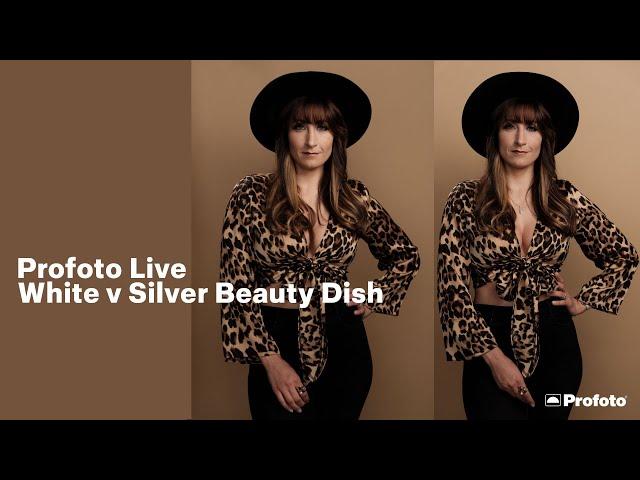 Profoto Live - White vs Silver Beauty Dish