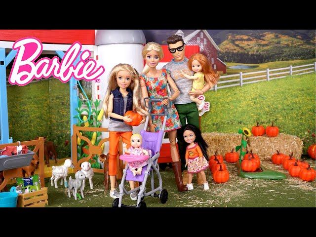 Barbie & Ken Doll Family - Toddler Pumpkin Patch Adventure