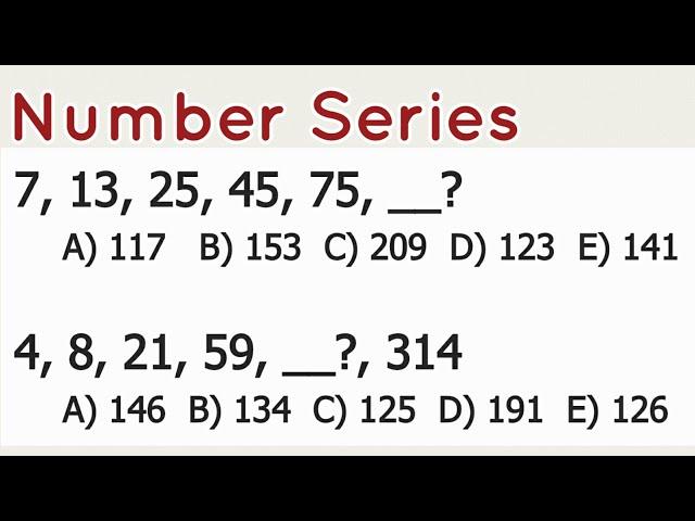 NUMBER SERIES | Numerical Reasoning Test [AFPSAT CSE UPCAT PMA LET]