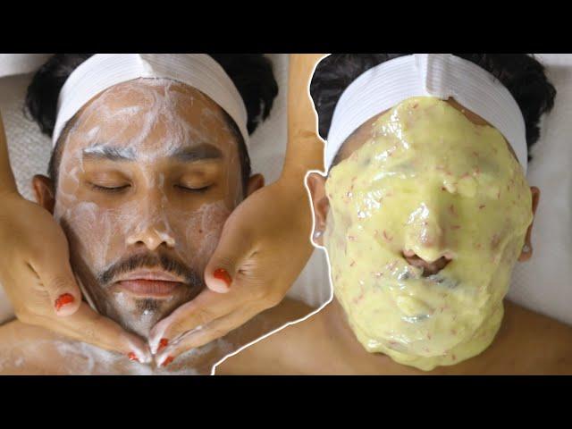 I GAVE MY BROTHER A FACIAL - ASMR | PatrickStarrr