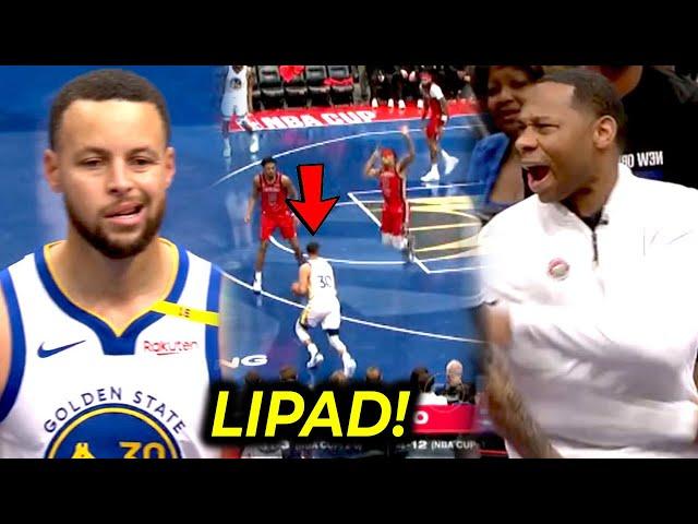 WILD 4TH QUARTER! Lumipad ang bantay kay Steph Curry, gustong manakit ng Pelican's coach!