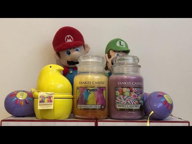 YANKEE CANDLE MARSHMALLOW CHICKS AND SWEET CANDIES REVIEW: (EASTER CANDLES) 