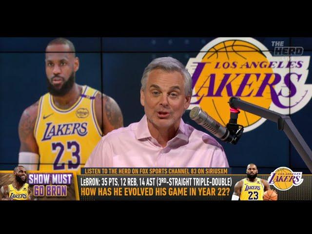 THE HERD | Colin Cowherd SHOCKED, Lebron James Is The UNDISPUTED GOAT | NBA , Los Angeles Lakers