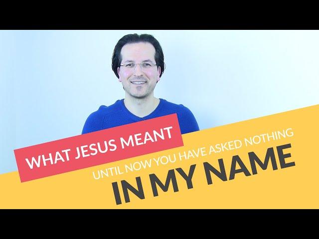 Ask in MY NAME and it will be GIVEN to you [ A powerful meaning to start receiving from God]