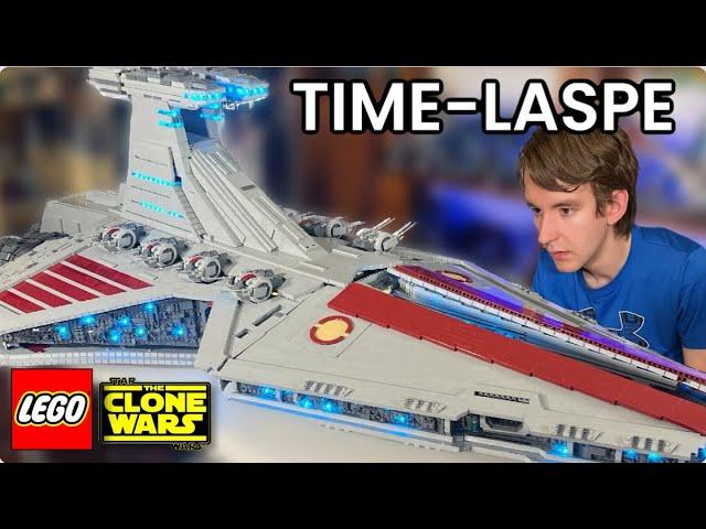 Building The Biggest Venator in 6 minutes! LEGO Star Wars MOC Timelapse