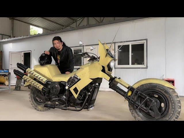 SUB)  DIY Locust-shape Sweeping Motocycle【手工耿Handy Geng】