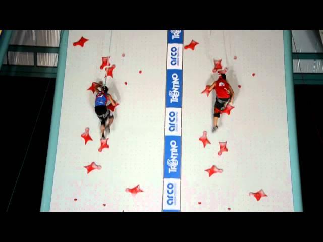 World record in speed climbing 2011 (6.26 seconds) HD