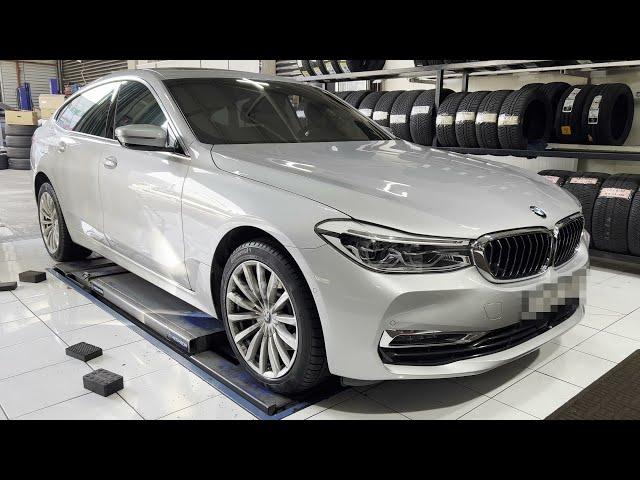 BMW 6GT 콘티넨탈 윈터 타이어 장착 세종타이어 예일모터스유성 BMW 6GT Continental Winter Tire Replacement