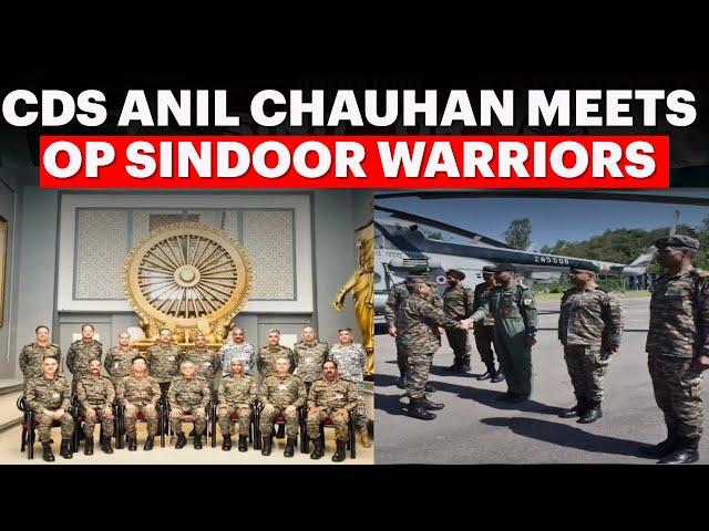 Chief Of Defence Staff Anil Chauhan Meets Officers Involved In Operation Sindoor