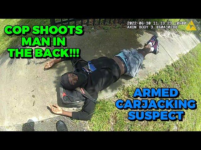 Cop Shoots Man in the Back!!!  Armed Robbery Supect - North Miami, Florida - June 30, 2022