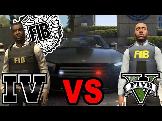 FIB Agents (GTA V vs GTA IV)