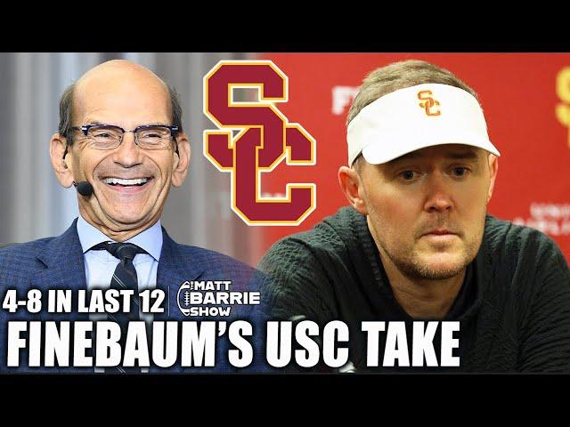 Lincoln Riley is 4-8 in his last 12?! Paul Finebaum LAUGHS OFF USC’s loss  | The Matt Barrie Show