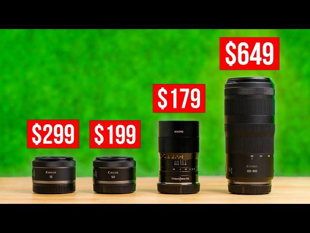 Top 4 Budget Lenses for Canon R50, R7, R10 & R100!